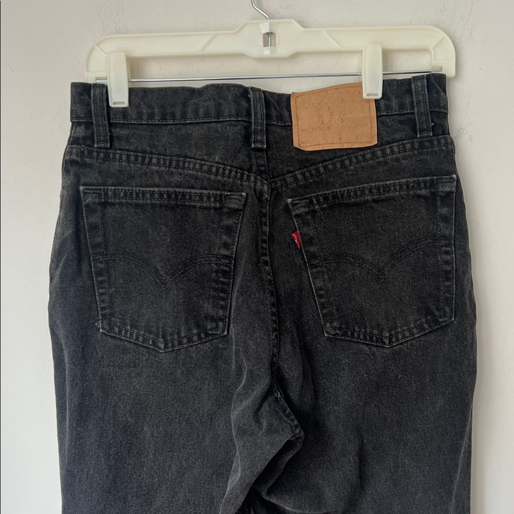 Vtg 90s Levi’s Women’s High Rise Slim Fit Tapered Leg Black Denim Jeans Sz 11 ◼️